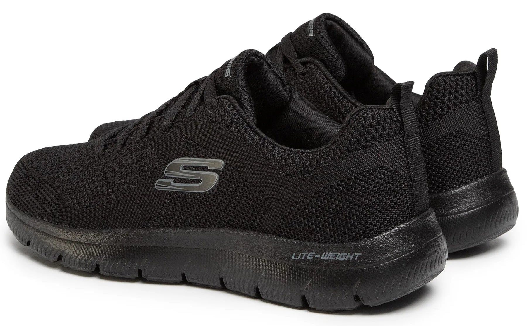 SKECHERS lite weight black sneakers - Footcourt Egypt