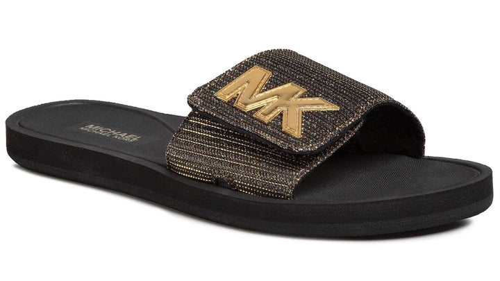 Michael Kors MK Logo Chain Mesh Slide - Footcourt Egypt