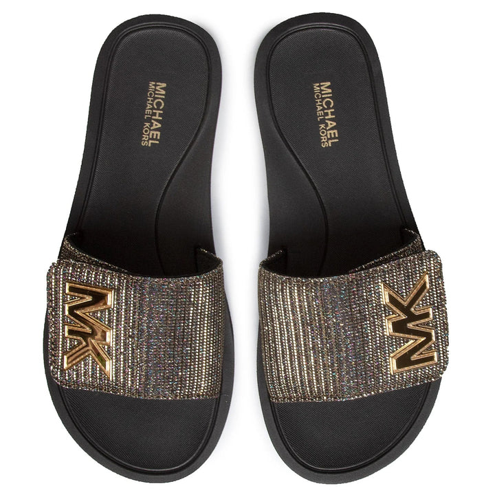 Michael Kors MK Logo Chain Mesh Slide - Footcourt Egypt
