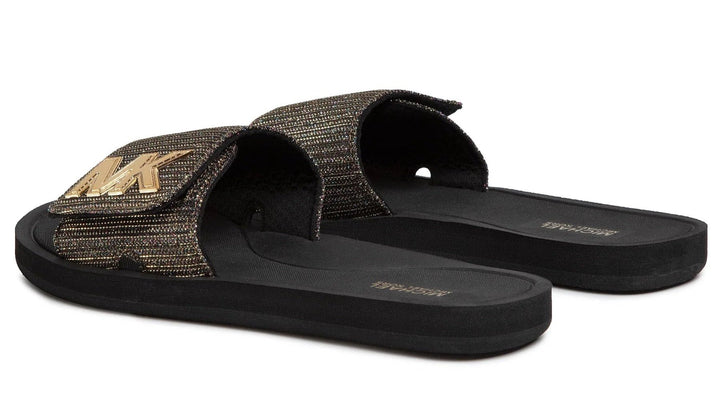 Michael Kors MK Logo Chain Mesh Slide - Footcourt Egypt