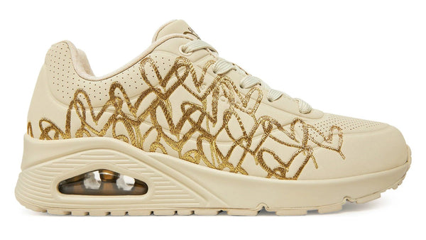Skechers JGoldcrown: Uno - Golden Heart - Footcourt Egypt