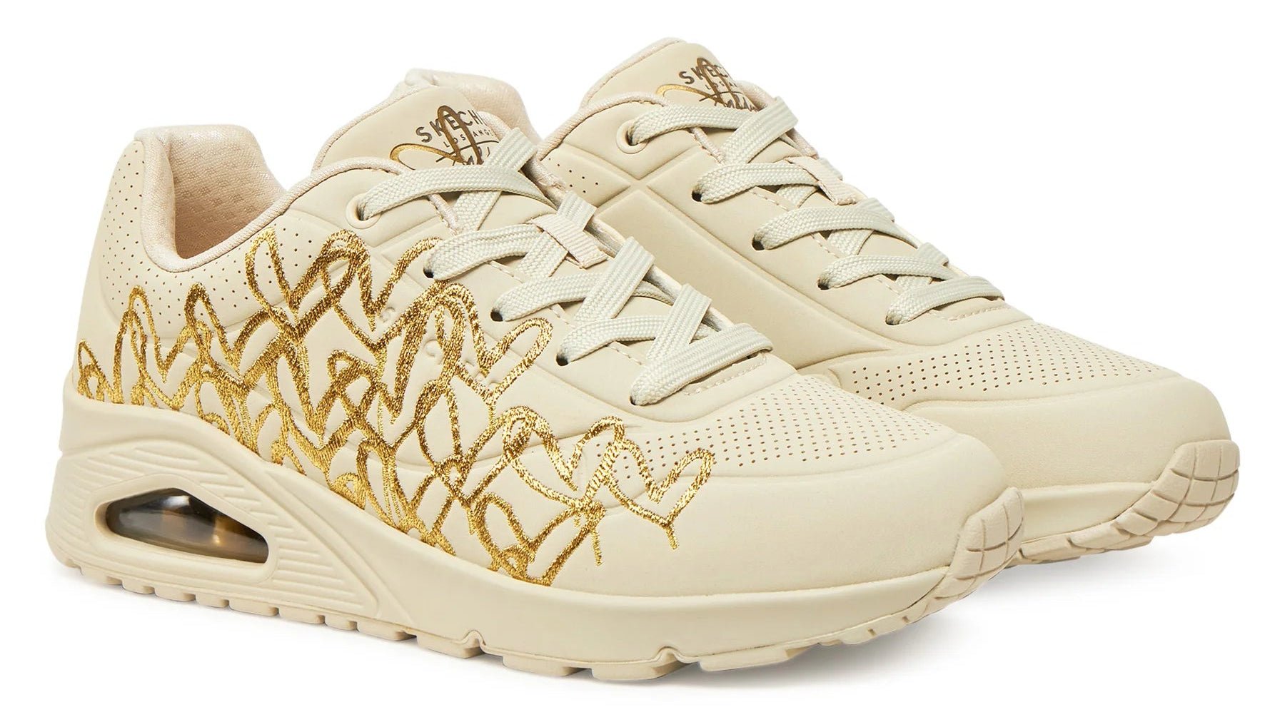 Skechers JGoldcrown: Uno - Golden Heart - Footcourt Egypt