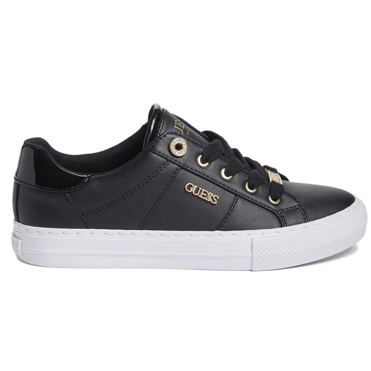 Look At Faux Leather Low - Top Sneakers - Footcourt Egypt