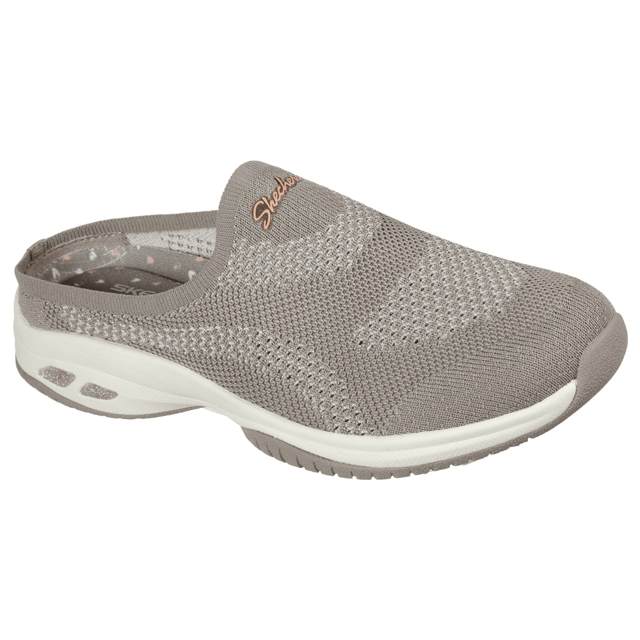 SKECHERS Breathe - Easy Simple Pleasure Stretch Collar Scooped Knit Bungee Slip On - Footcourt Egypt
