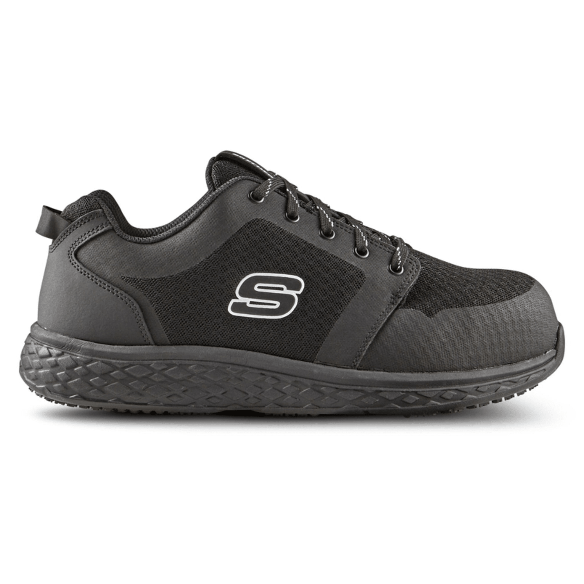 SKECHERS Work Toe Steel Plate Lace Up Athletic Safety Shoes - Footcourt Egypt