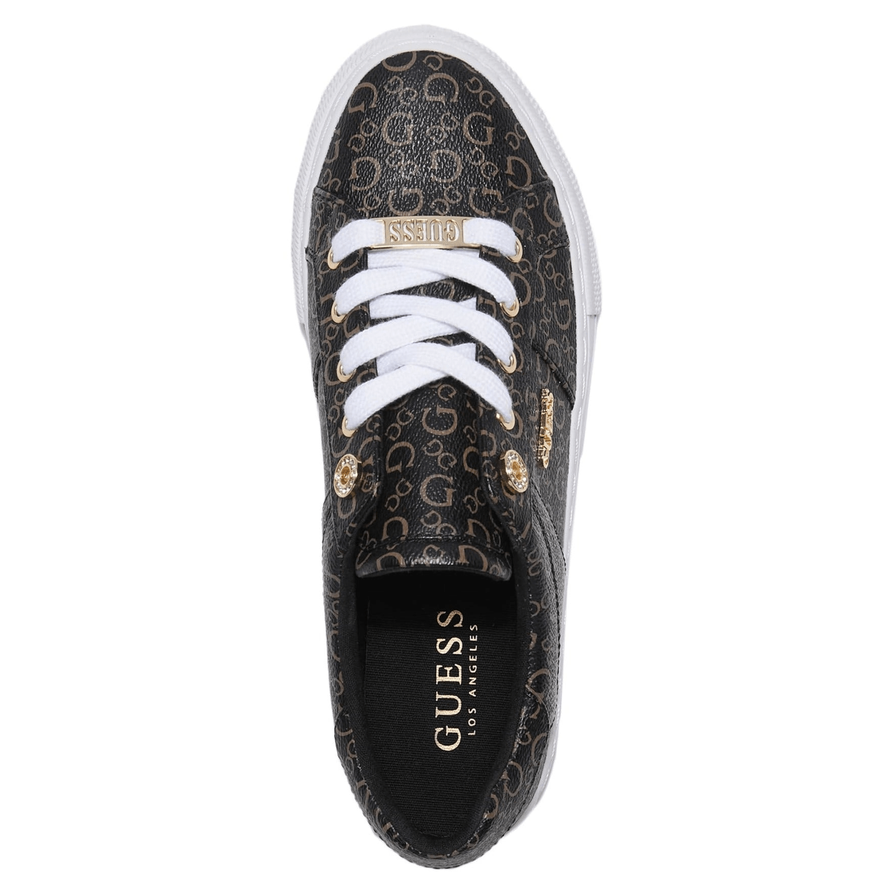 Look At Faux Leather Low - Top Sneakers - Footcourt Egypt