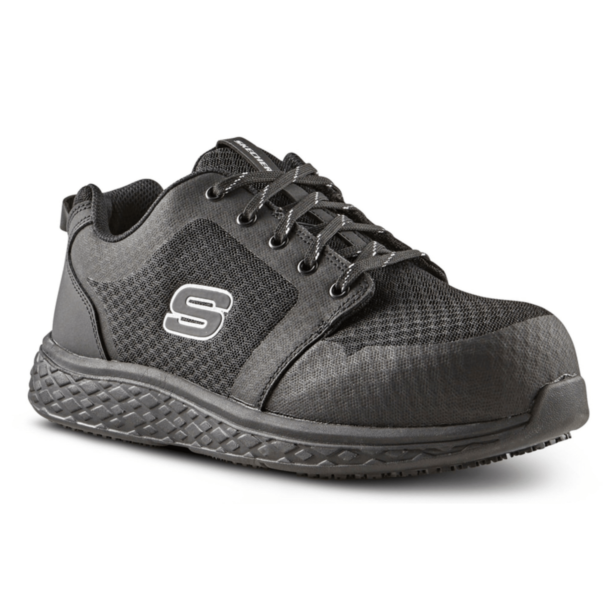 SKECHERS Work Toe Steel Plate Lace Up Athletic Safety Shoes - Footcourt Egypt