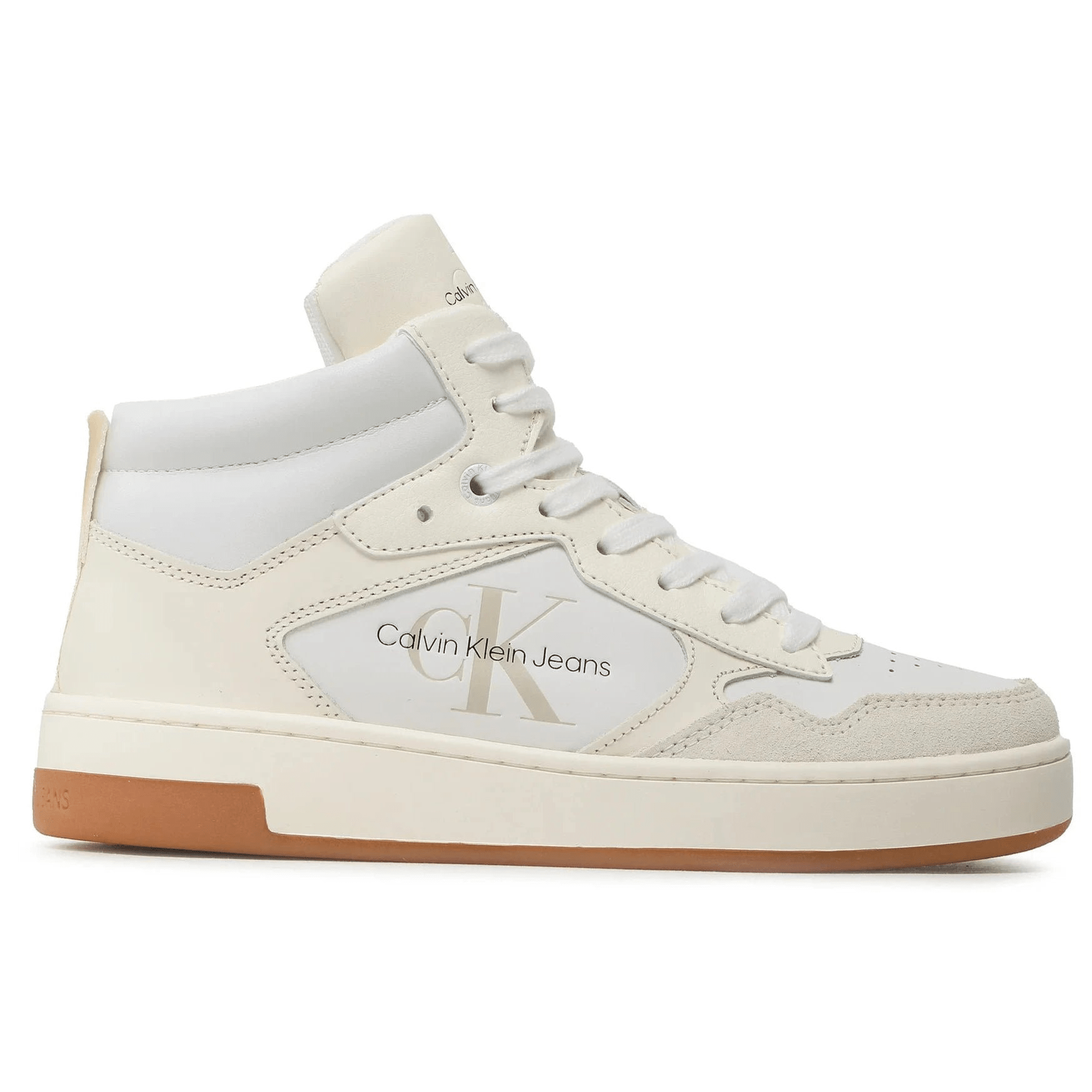 CALVIN KLEIN Basket Cupsole Mid Leather - Footcourt Egypt