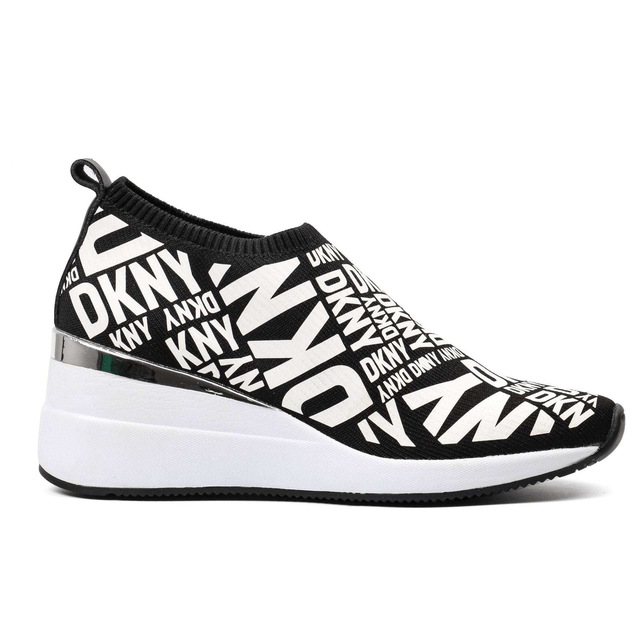 DKNY PARKS Logo Printed Heeled Slip - On - Footcourt Egypt