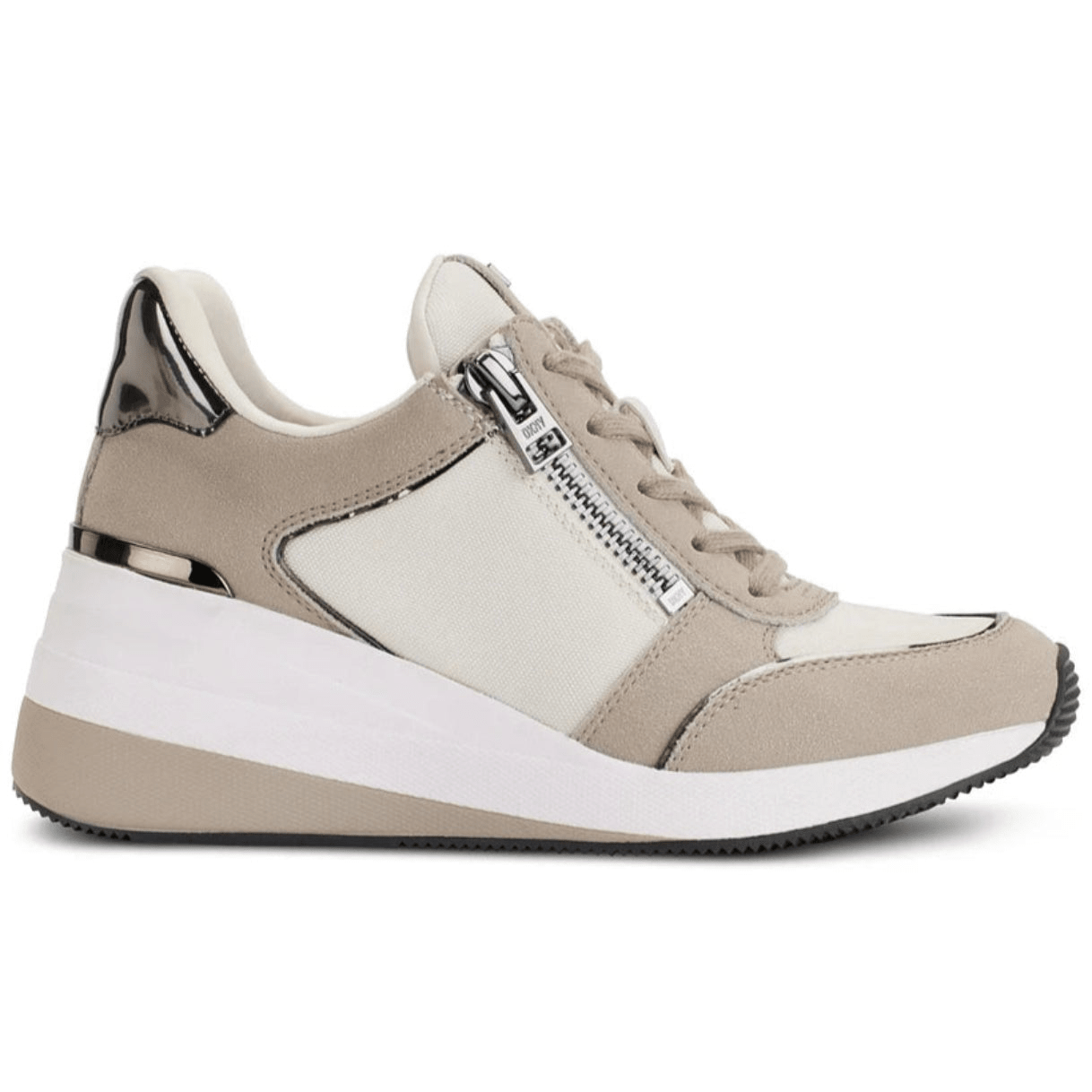 Dkny Kaden Lace - Up Zip Wedge Sneakers - Footcourt Egypt