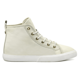RALPH LAUREN Jinger Cream Leather High Top - Footcourt Egypt