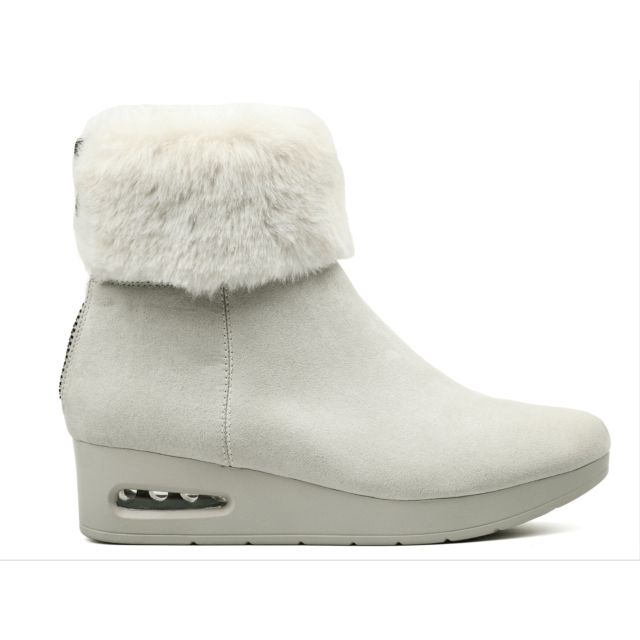 DKNY Womens Abri Faux Suede Faux Fur Booties - Footcourt Egypt