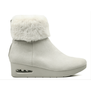 DKNY Womens Abri Faux Suede Faux Fur Booties - Footcourt Egypt