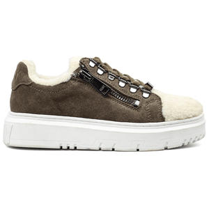 DKNY Matti fleece Lace Up Sneakers - Footcourt Egypt