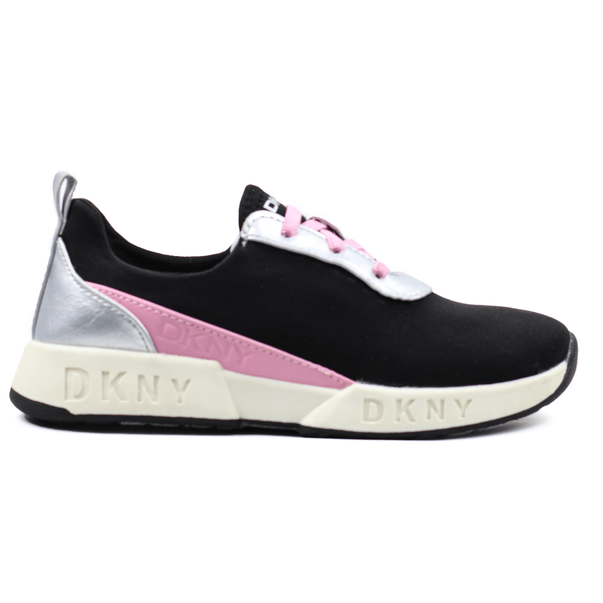 DKNY Kid Girl Faux Lace Sneakers - Footcourt Egypt