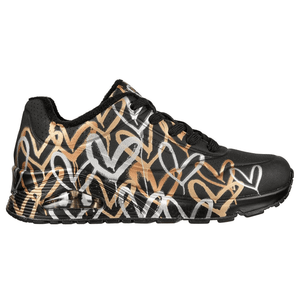 SKECHERS X JGoldcrown: Uno - Metallic Love Womens - Footcourt Egypt
