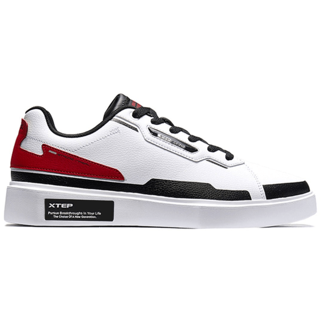Xtep Synthetic Leather - Resistant Low - Top Skate Shoes Men's WBRD - Footcourt Egypt