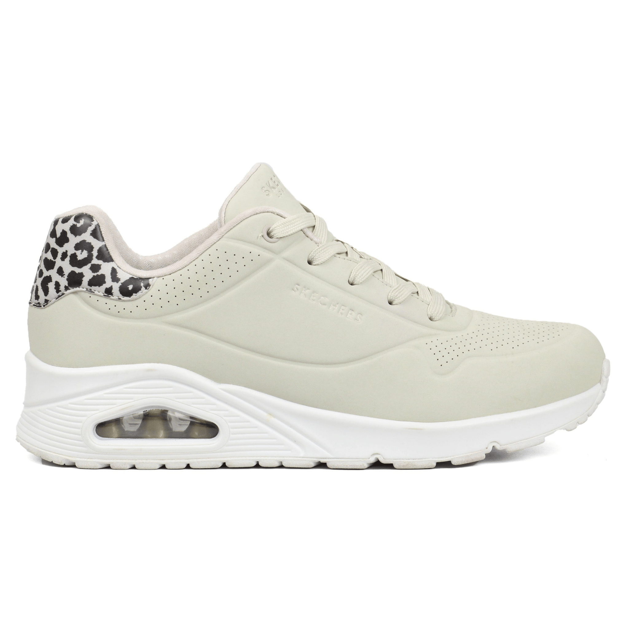 Skechers Womens Uno Stand On Air Trainers in Beige - Footcourt Egypt