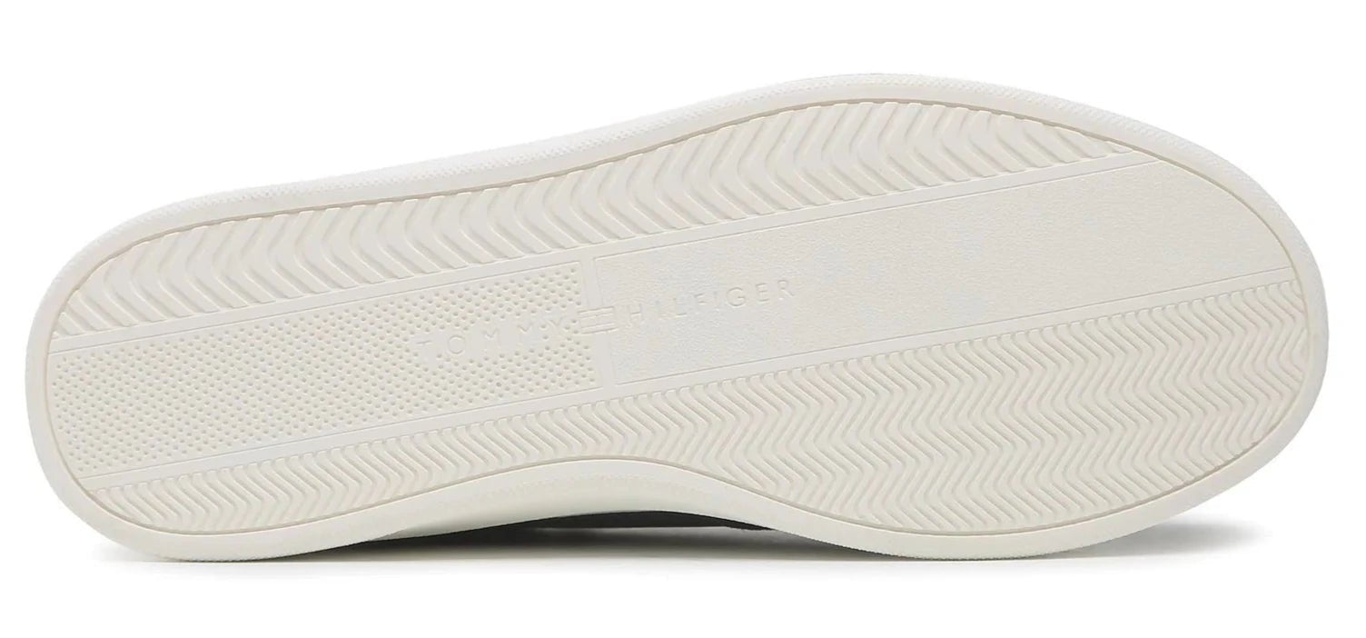 TOMMY HILFIGER Elevated Leather Cupsole Trainers - Footcourt Egypt