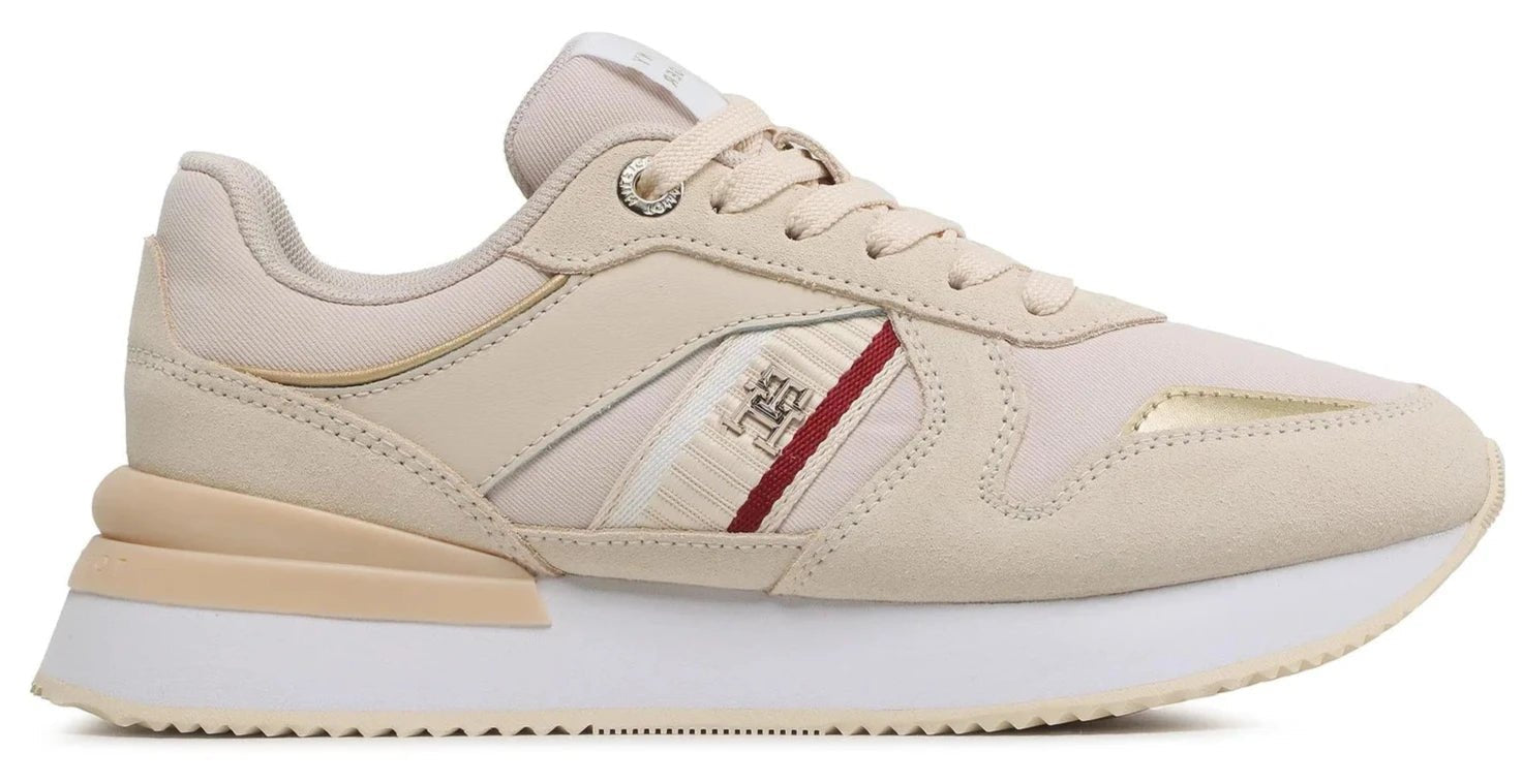 TOMMY HILFIGER Sneakers Corp Webbing Runner Gold - Footcourt Egypt