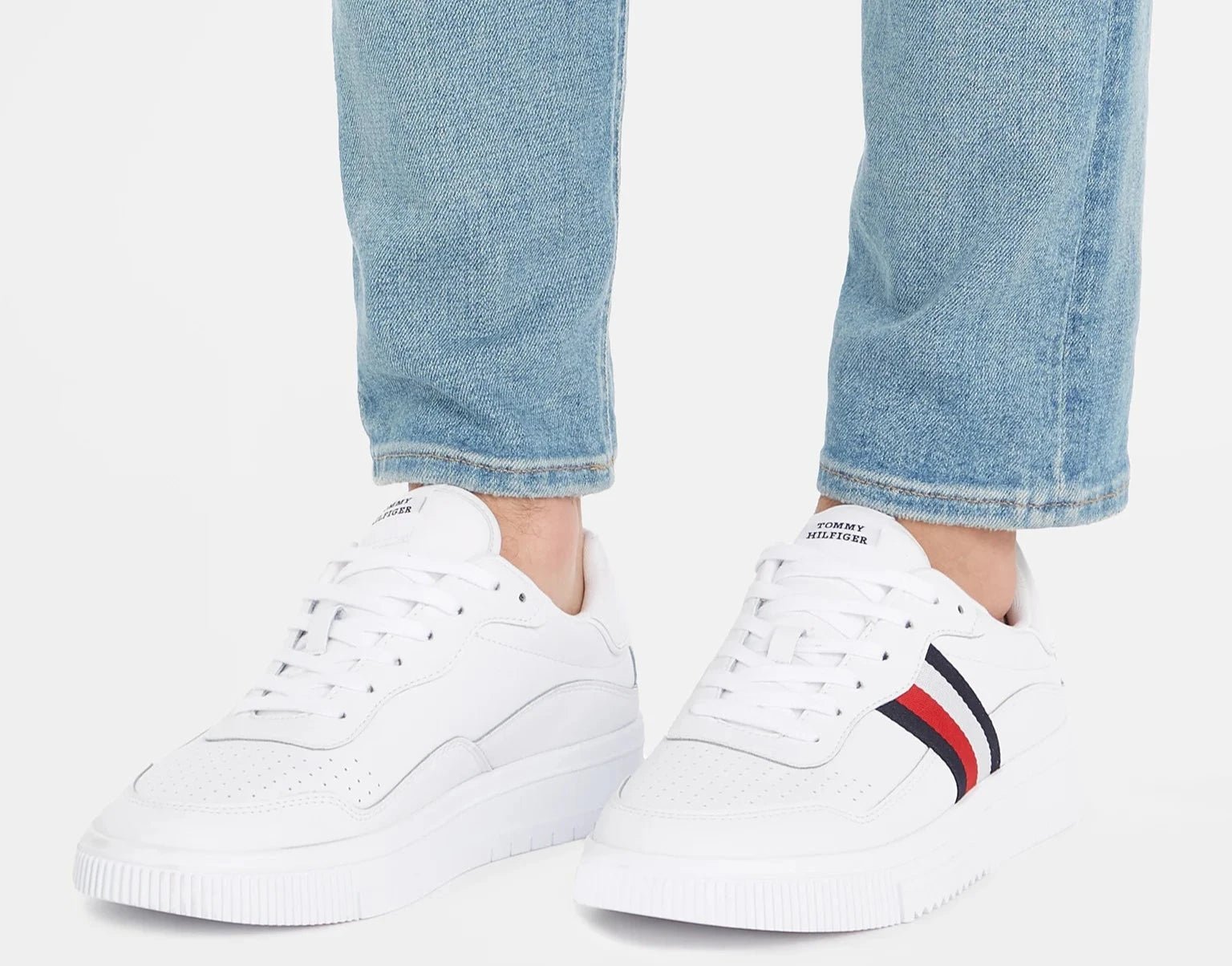 TOMMY HILFIGER Supercup Leather Stripes - Footcourt Egypt