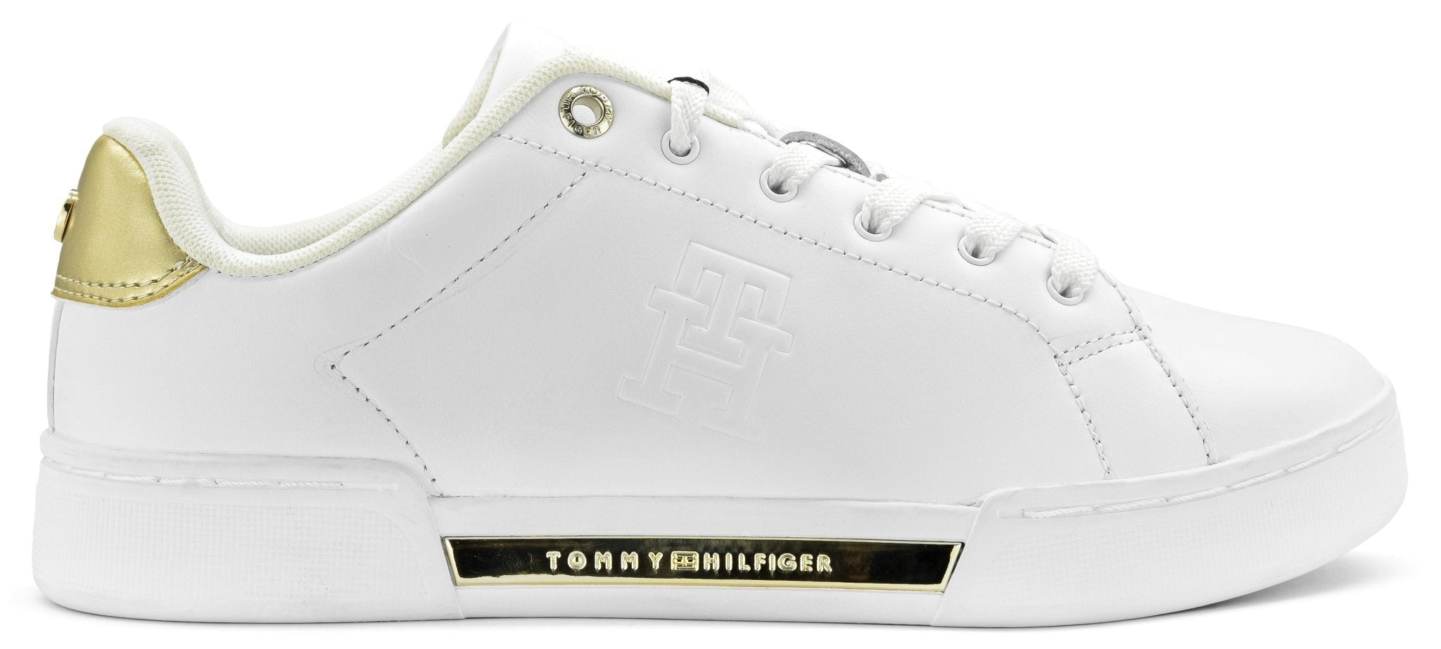 METALLIC MONOGRAM COURT TRAINERS - Footcourt Egypt