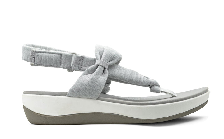 Women's Clarks Cloudsteppers Arla Belle Grey Fabric - Footcourt Egypt