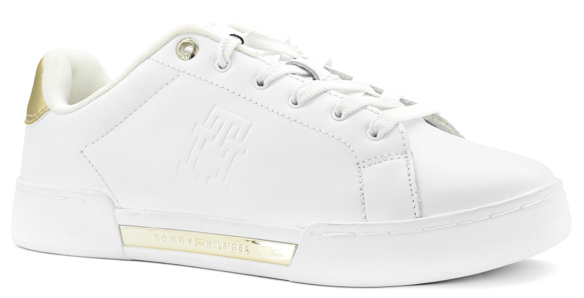 METALLIC MONOGRAM COURT TRAINERS - Footcourt Egypt