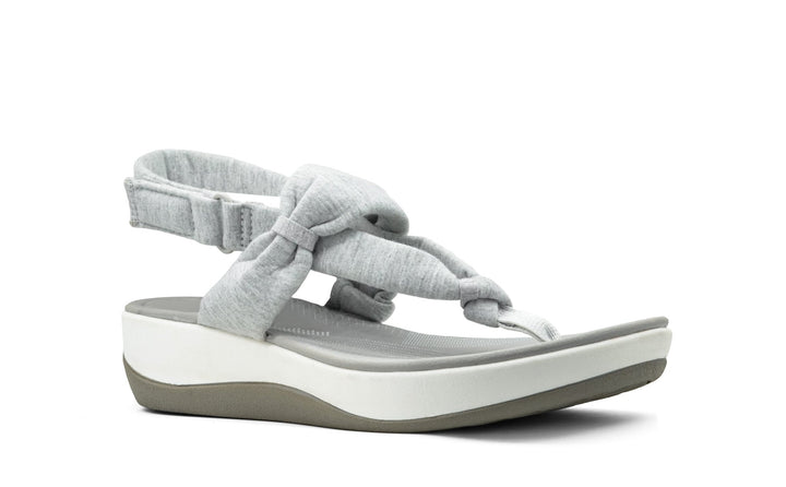 Women's Clarks Cloudsteppers Arla Belle Grey Fabric - Footcourt Egypt