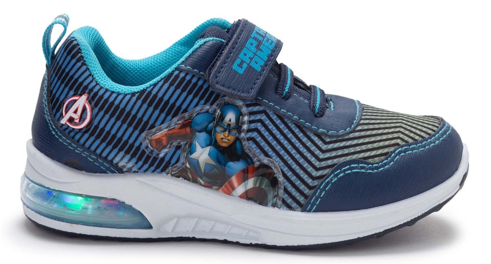 MARVEL X BATA Kids Captain America Lighted Trainers - Footcourt Egypt