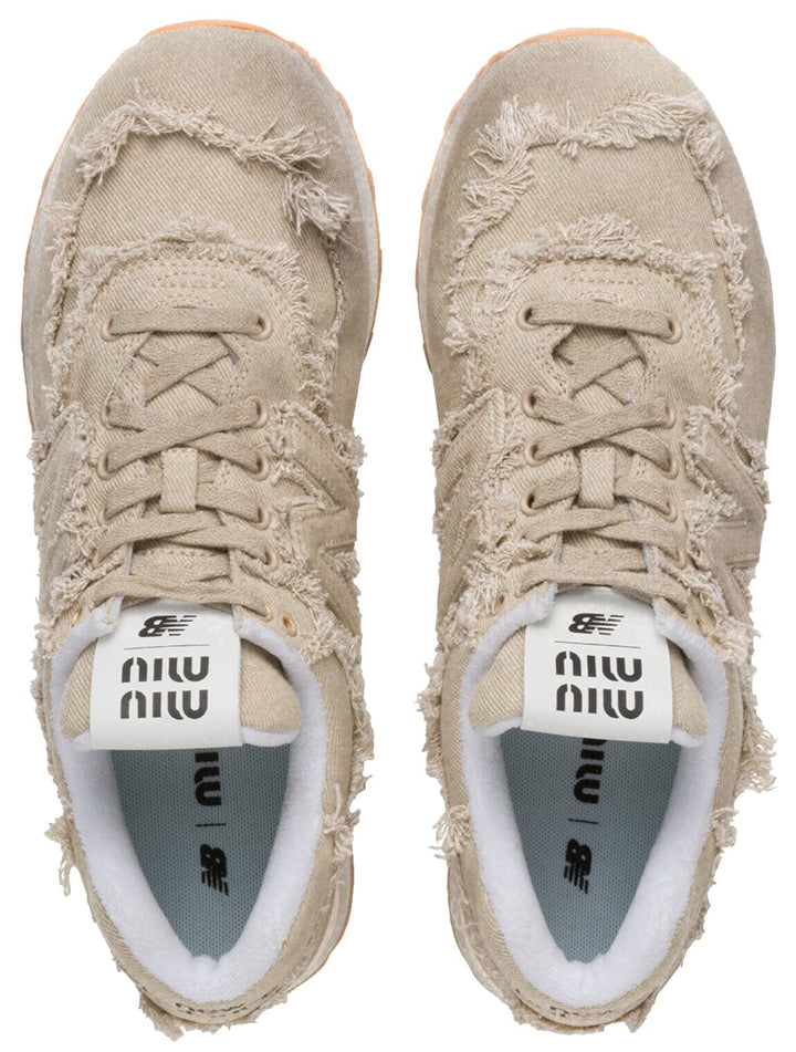 574 New Balance x Miu Miu denim sneakers - Footcourt Egypt