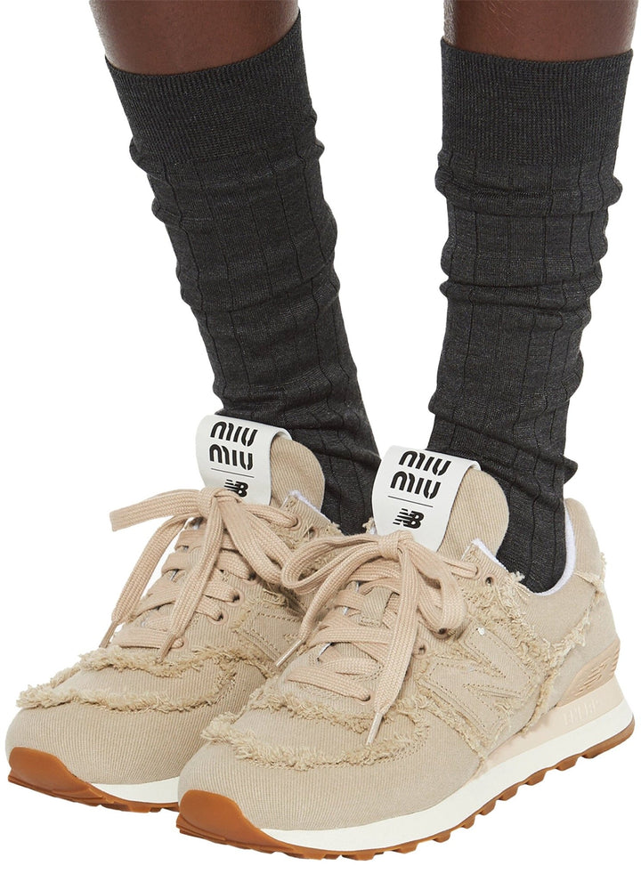 574 New Balance x Miu Miu denim sneakers - Footcourt Egypt