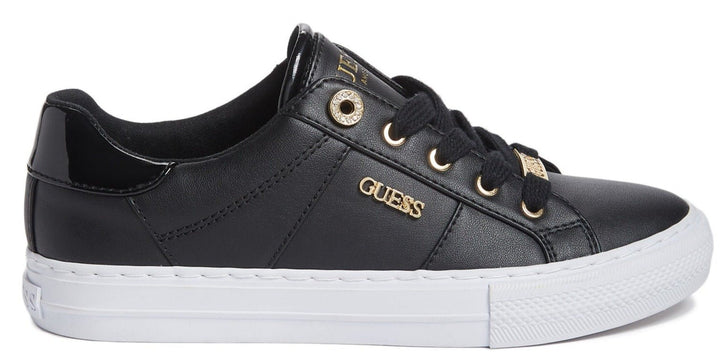 Look At Faux Leather Low-Top Sneakers - Footcourt Egypt