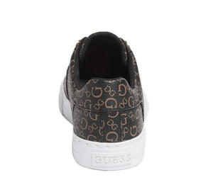 Look At Faux Leather Low-Top Sneakers - Footcourt Egypt