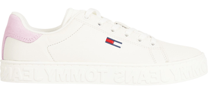 LOGO MIDSOLE LEATHER LOW TOP TRAINERS - Footcourt Egypt