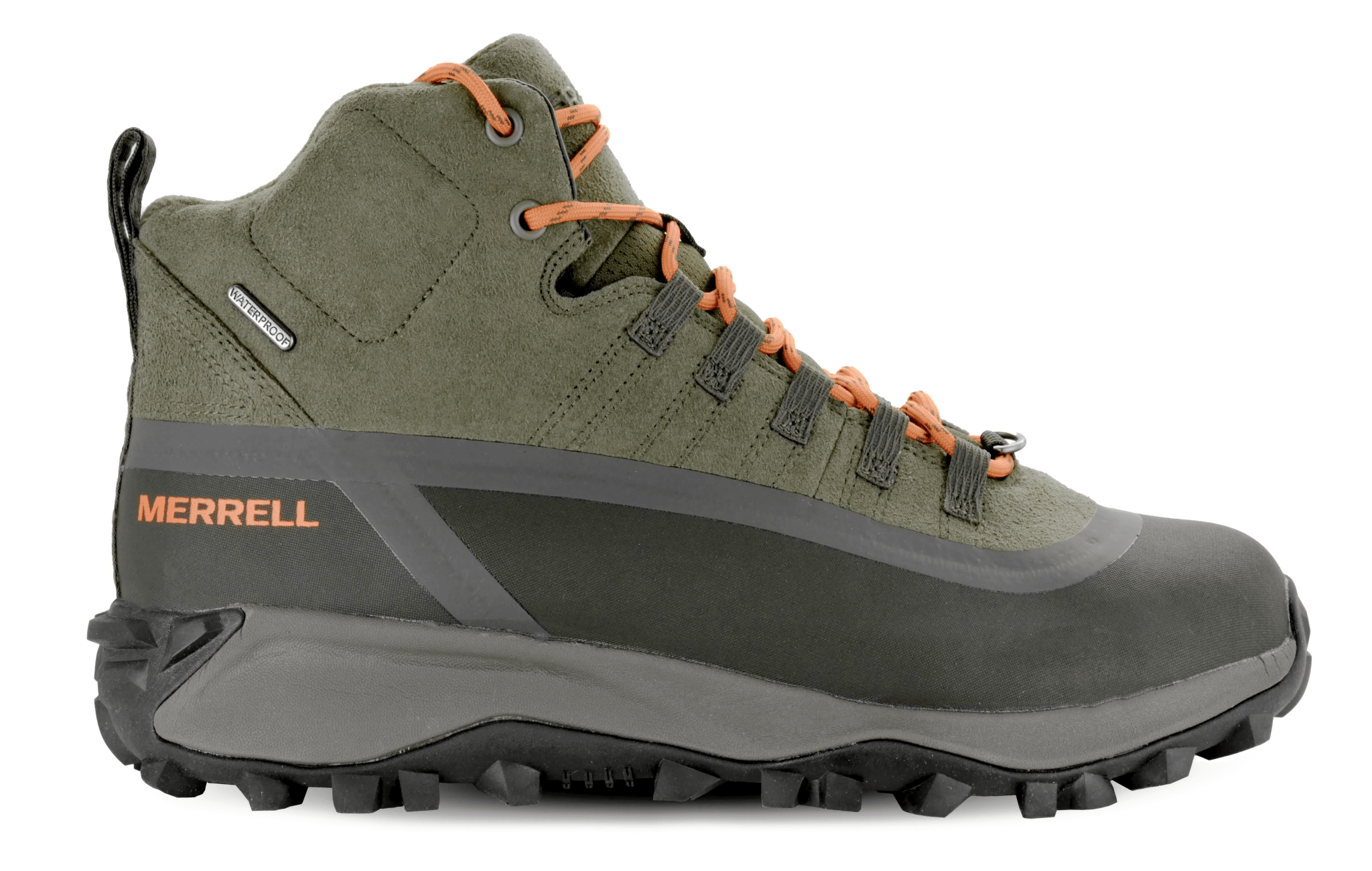 Merrell Men Thermo Snowdrift Mid Shell Waterproof Hiking Boots Leather - Footcourt Egypt