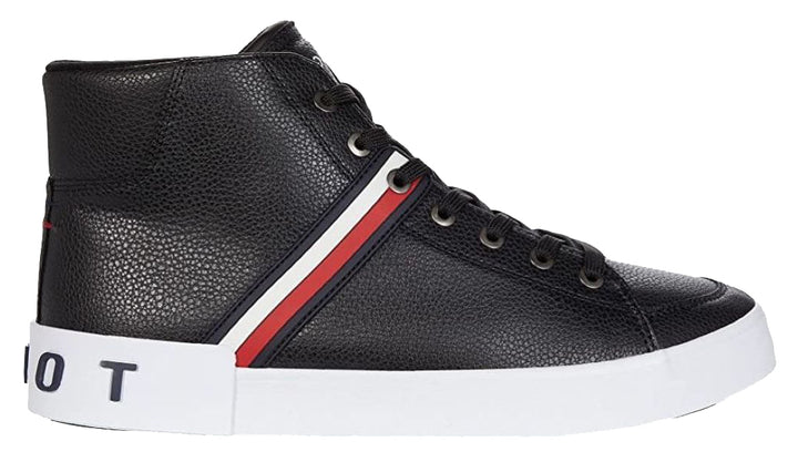 Men's Logo High-top Sneakers In Black - Footcourt Egypt