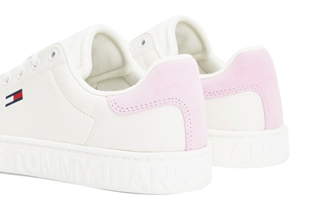 LOGO MIDSOLE LEATHER LOW TOP TRAINERS - Footcourt Egypt