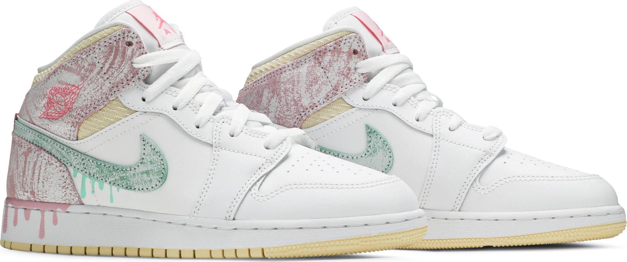 Air Jordan 1 Mid SE GS Paint Drip - Nike