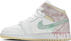 Air Jordan 1 Mid SE GS Paint Drip - Nike
