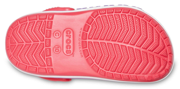 Crocband Logo Stripe Prep Blue Kids Clog - Footcourt Egypt