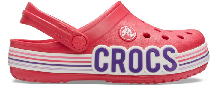 Crocband Logo Stripe Prep Blue Kids Clog - Footcourt Egypt