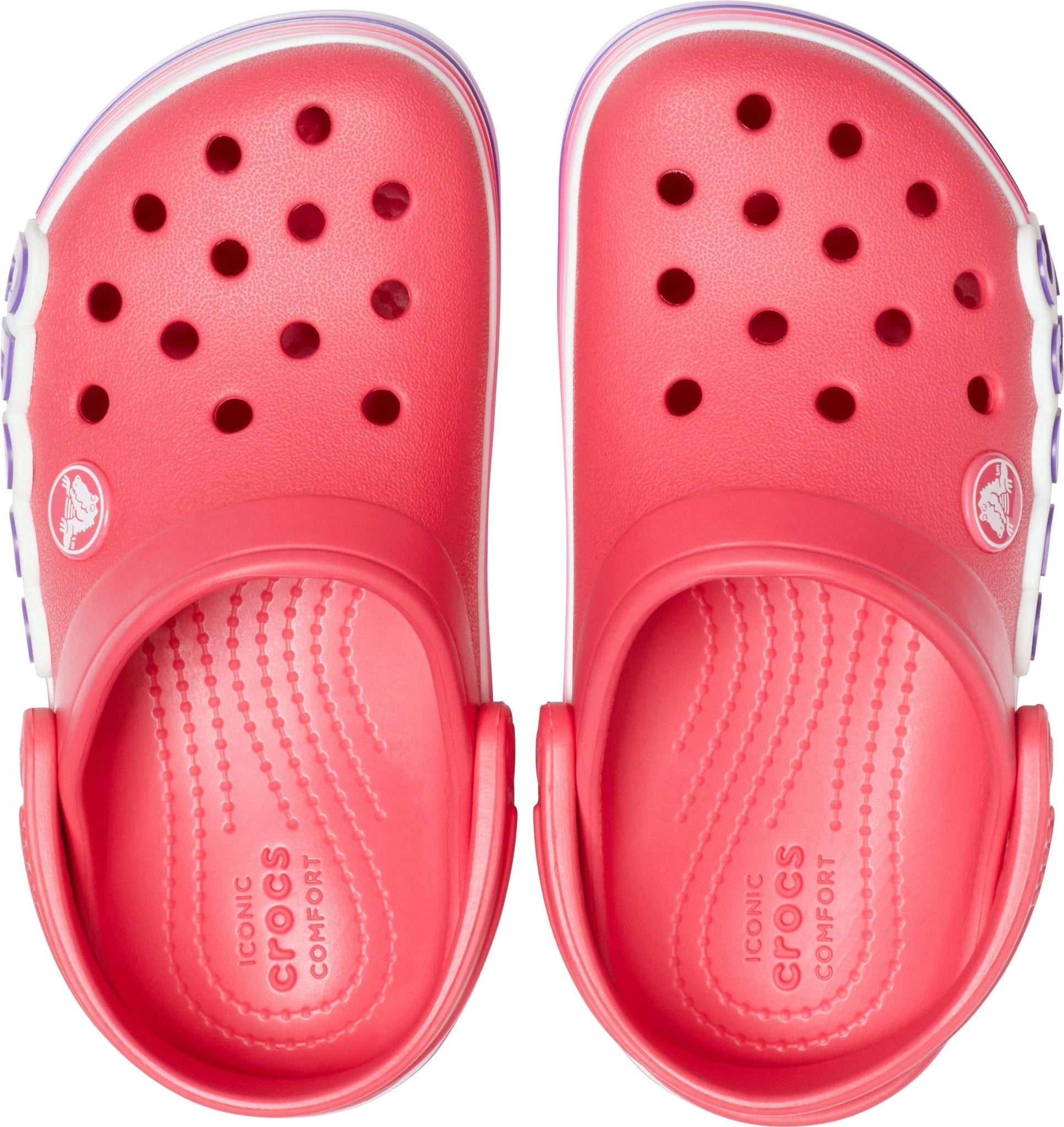 Crocband Logo Stripe Prep Blue Kids Clog - Footcourt Egypt