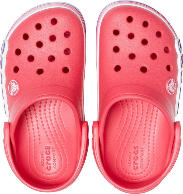 Crocband Logo Stripe Prep Blue Kids Clog - Footcourt Egypt