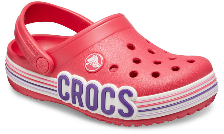 Crocband Logo Stripe Prep Blue Kids Clog - Footcourt Egypt