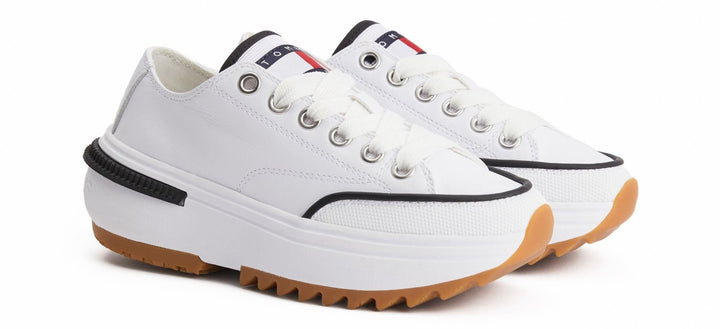 FLATFORM CLEAT LEATHER TRAINERS - Footcourt Egypt