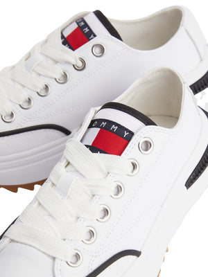FLATFORM CLEAT LEATHER TRAINERS - Footcourt Egypt