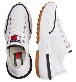 FLATFORM CLEAT LEATHER TRAINERS - Footcourt Egypt