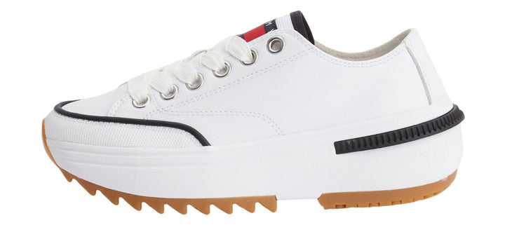FLATFORM CLEAT LEATHER TRAINERS - Footcourt Egypt