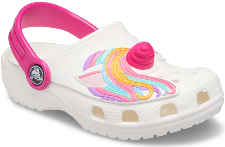 Kids' Crocs Fun Lab Classic I AM Unicorn Clog Lights - Footcourt Egypt